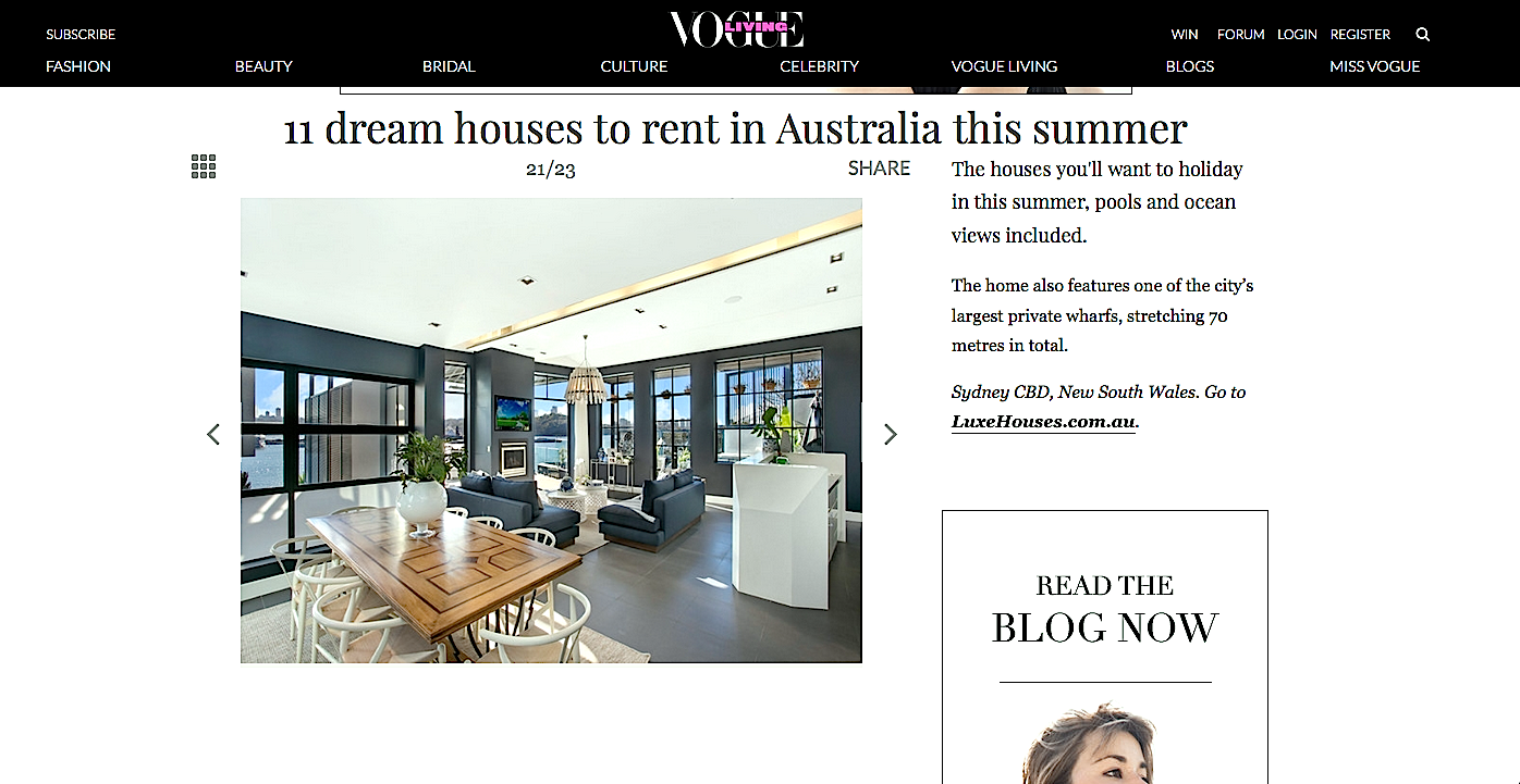 Top Dream Houses to rent this Summer Killcare Beach House, The Wharf Birchgrove