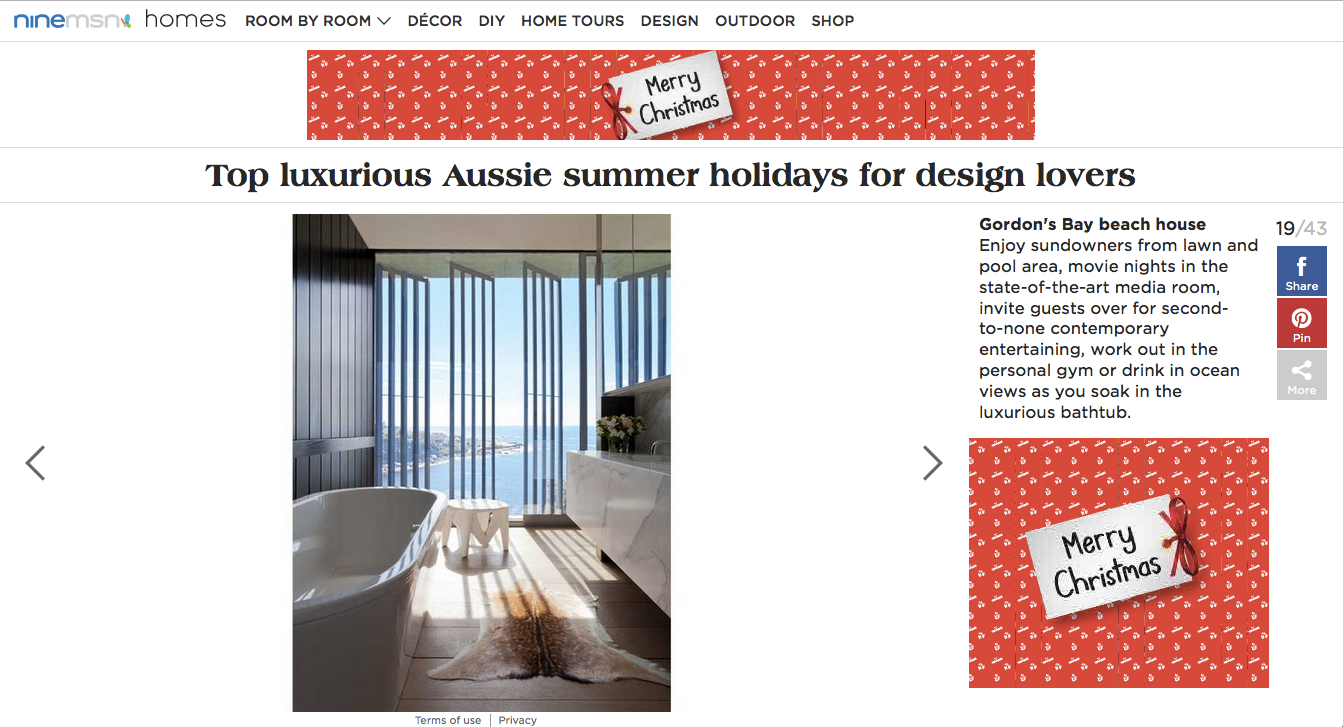 Top luxurious Aussie summer holidays for design lovers