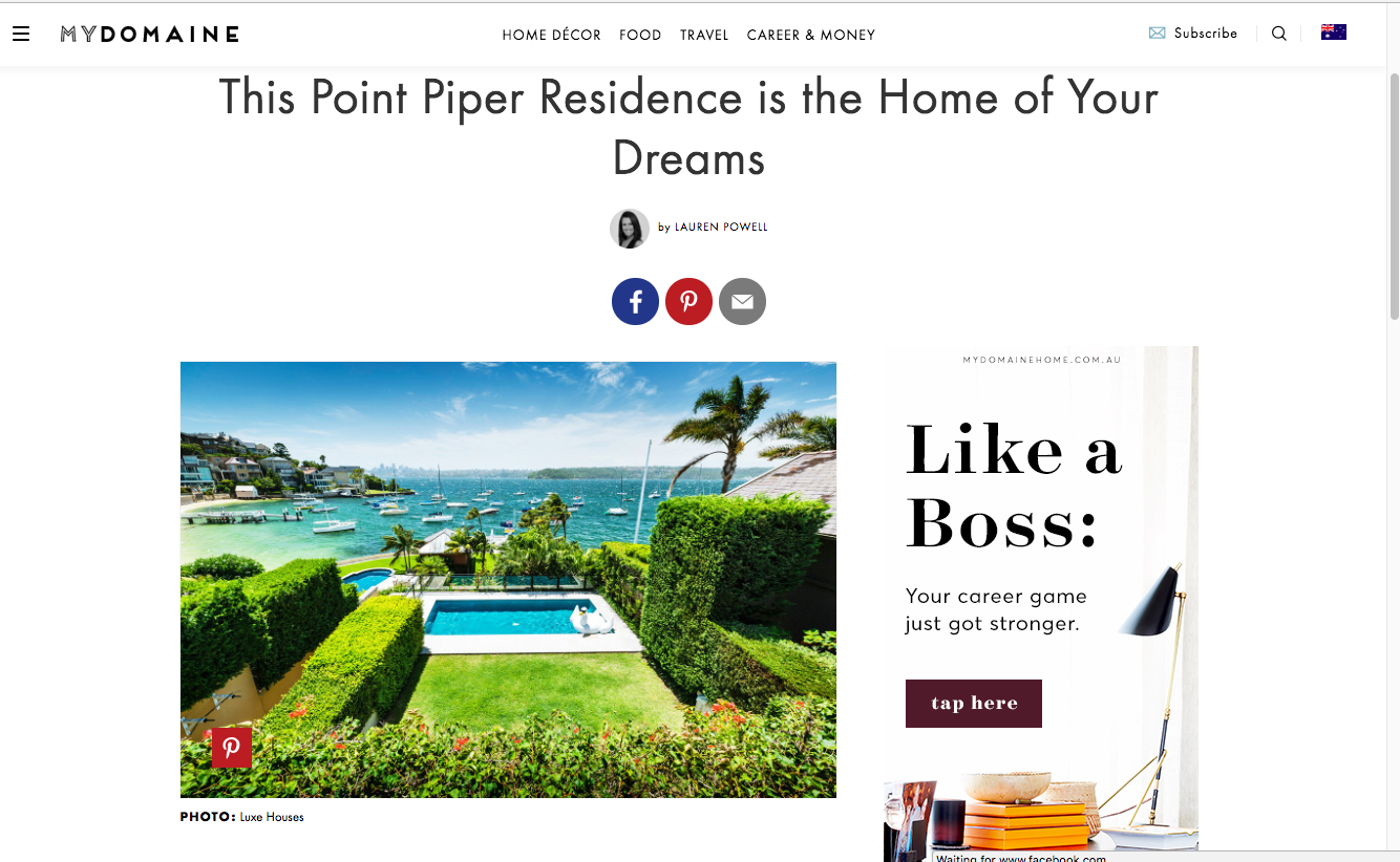 This Point Piper residence is the home of your dreams