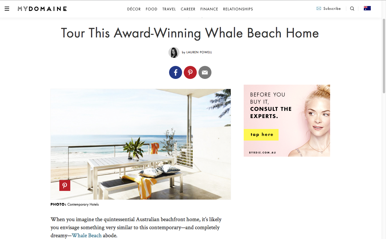 Tour This Award-Winning Whale Beach Home
