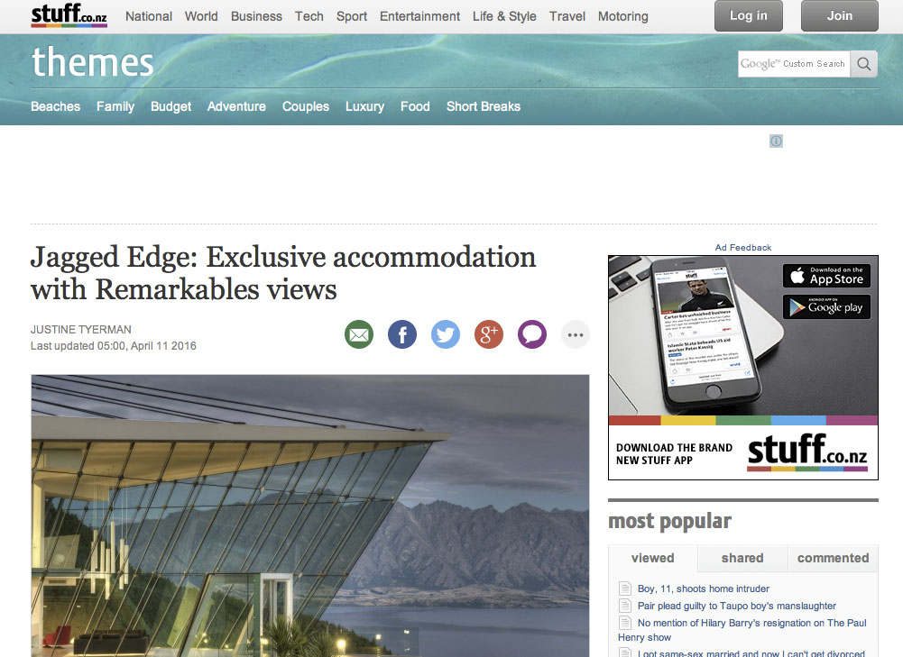 Exclusive with Remarkables views
