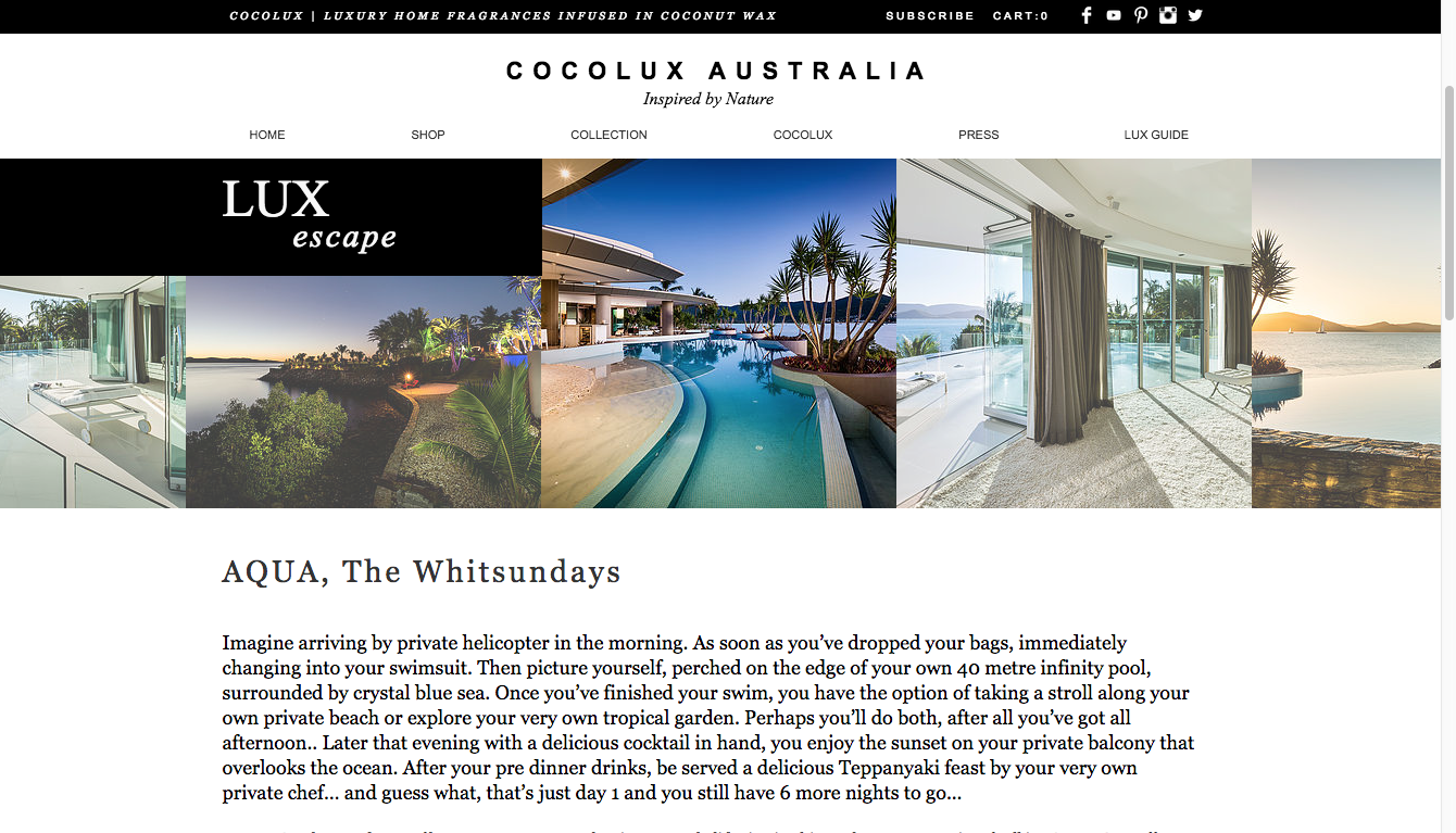 Cocolux reviews AQUA Whitsundays villa