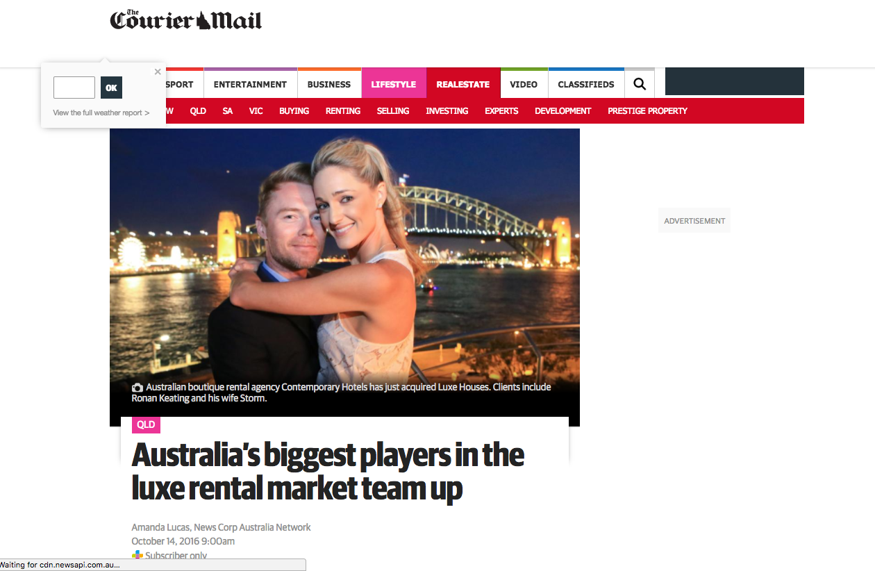 Australia’s biggest players in the luxe rental market team up